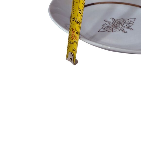 Bronzik Holt-Howard Japan 5 salad/soup bowls white with gold decoration 7.5” MCM - Picture 7 of 7